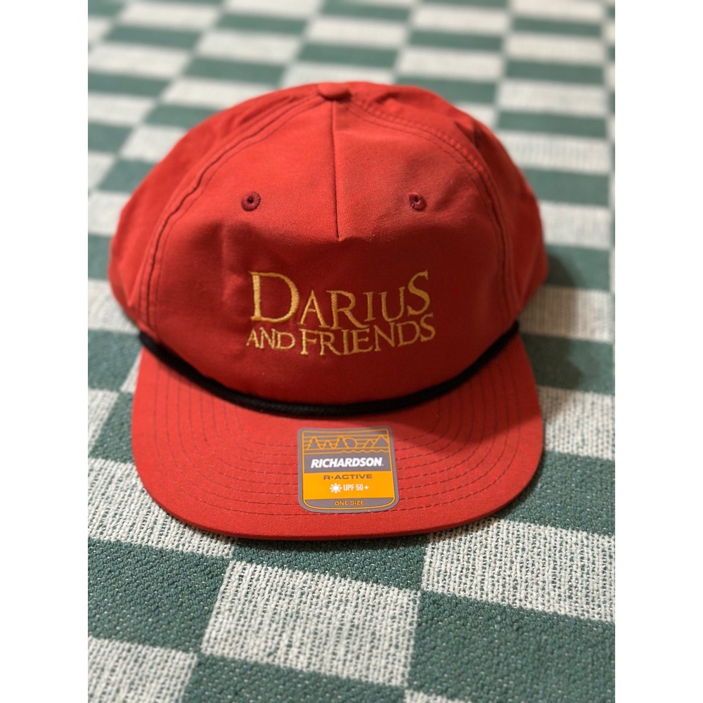 New Darius And Friends Adult Adjustable Rope Hat Cap In Orange